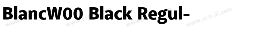 BlancW00 Black Regul字体转换